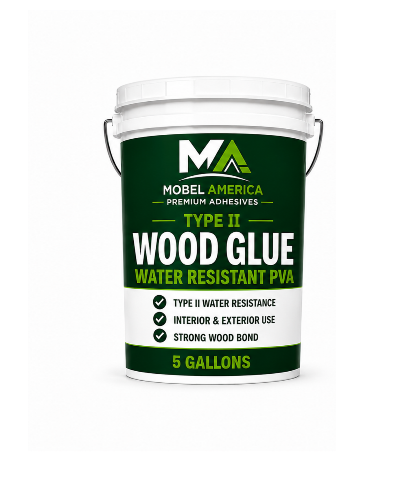 Wood Glue 5 Gal Pail - PVA Type II Premium