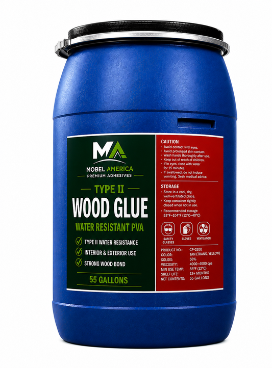 Wood Glue 55 Gal - PVA Type II Premium