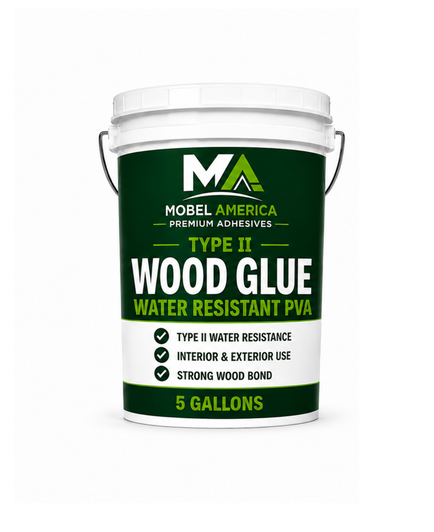 Wood Glue 5 Gal Pail - PVA Type II Premium