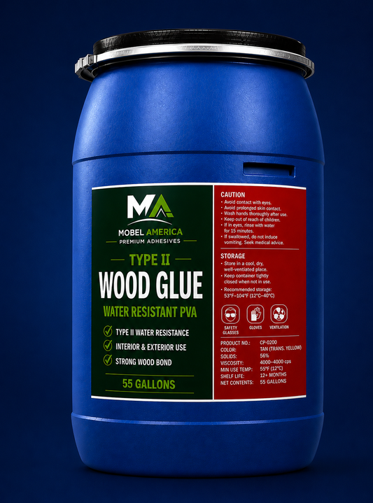 Wood Glue 55 Gal - PVA Type II Premium