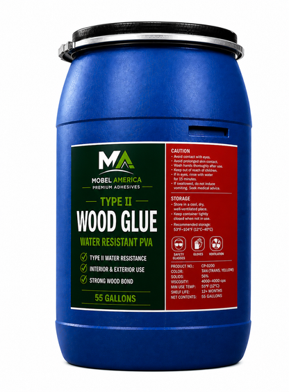 Wood Glue 55 Gal - PVA Type II Premium