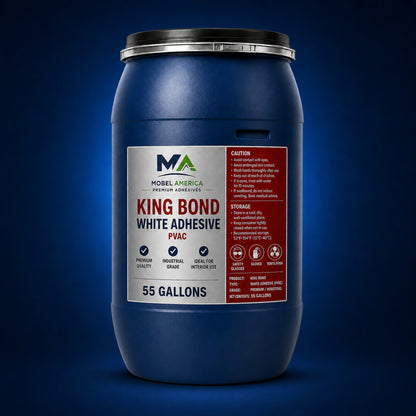 Mobel America King Bond White Adhesive (PVAC) 55 Gallons